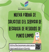 Sierra Norte gestión de residuos solicitud servicio puerta a puerta