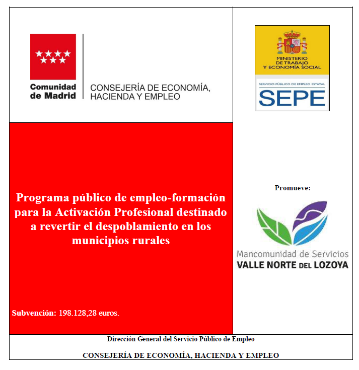 Programa publico empleo formacion activacion profesional revertir despoblamiento mun rurales